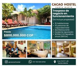 Hotel en Venta en Centro Santa Marta, Magdalena