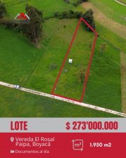 Lote en Venta en Vereda El Rosal Paipa, Boyacá