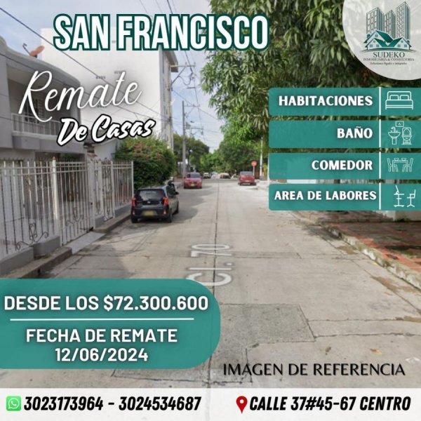 Casa en Venta en SAN FRANCISCO Barranquilla, Atlántico
