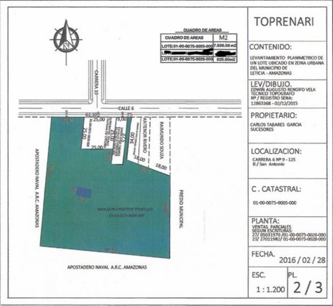 Lote en Venta en  Leticia, Amazonas