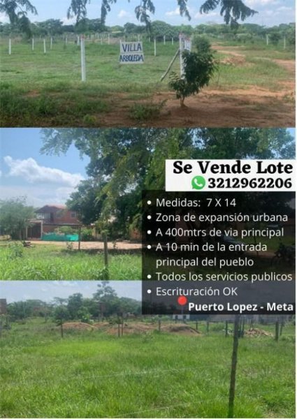 Lote en Venta en  Puerto López, Meta