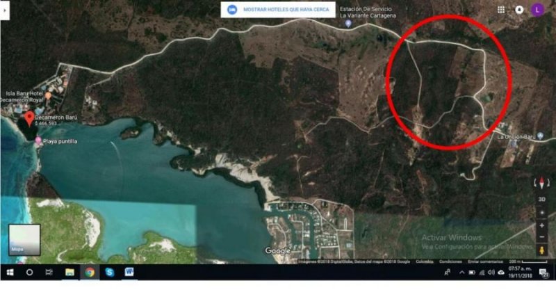 Lote en Venta en Corregimiento Santana. Isla Baru, Bolívar